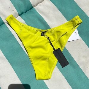 NWT Kendall+Kylie Neon Yellow Bikini Bottom size M